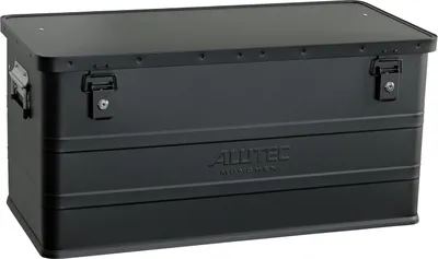 Image de ALUTEC Boîte en aluminium Classic 93 Noir, 93 litres, (LxLxH) 750 X 350 X 355 mm