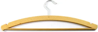Obrázek produktu pro Ramínko dřevo pánské,zářezy,lakované 42cm CZ