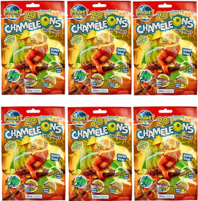 Produktbild von Blue Ocean Chamäleons Sammelfiguren 2024 - Planet Wow Figur - 6 Tüten