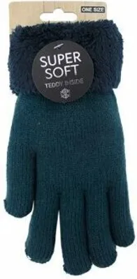 dunkelblaue Winterhandschuhe
