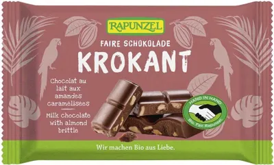 Obrázek produktu pro Mléčná čokoláda - mandlové křehké 100g