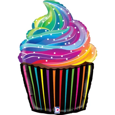 Produktbild von Shape Folienballon "Rainbow Cupcake" | 69 cm