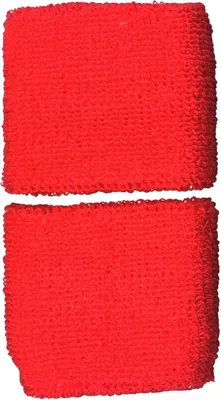 Produktbild von Schweißband einfarbig - rot - neonrot - 2er Set