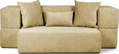 Zdjęcie produktu dla Geronimo | Sofa z funkcją spania - Beżowa - 180x60x90 cm W/H/D - Rozkładana sofa - Powierzchnia spania 180x120 cm - Zdejmowane pokrowce - JUST!