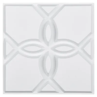 Produktbild von VEVOR 3D Wandpaneele, 12er-Pack 50 x 50 cm PVC Moderne Kunst Minimalistische Wellenfliesen, 3 m² Abdeckung Akzentwandpaneel, Innendekoration für Decke, Schlafzimmer, Wohnzimmer & Gaming-Raum, Matt Weiß, Blumenmuster Matt Weiß-30 x 30 cm