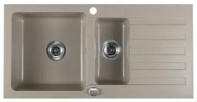 Immagine prodotto di Sapho Lavelli - Lavello in granito, 960x480 mm, beige GR1332