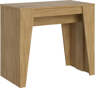 Image de ITYHOME - Console extensible 90x48/308 cm Anvar chêne nature