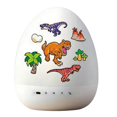Immagine prodotto di Magico proiettore notturno Bluetooth con 21 diapositive di proiezione, proiettore notturno USB con 3 colori di luce - DINODREAM