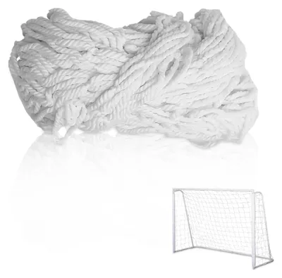 Imagen del producto de Red de portería de fútbol, red de repuesto, extra resistente, tamaño estándar, para porterías de fútbol