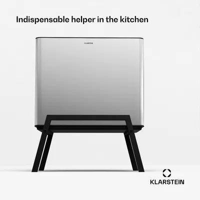 Zdjęcie produktu dla KlarsteinYuma, kosz na odpady, 40 l, kosz na odpady nóżki, filtr węglowy