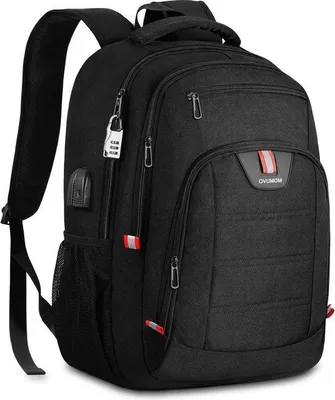 Produktbild von Famanu Laptoprucksack 18,4 Zoll mit Diebstahlschutz - Schwarz