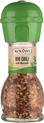 Produktbild von Kotanyi Chili mit Meersalz Gewürzmischung in einer Mühle 50g