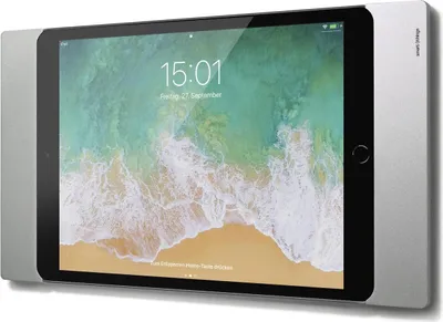 Produktbild von smart things sDock Fix s32 - Silber - Wandhalterung / Ladestation für iPad 10,2 Zoll (2019-2021, 7. 8. 9. Gen.), iPad Air 10,5 Zoll (2019), iPad Pro 10,5 Zoll (2017)