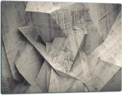 Produktbild von Glasschneidebrett Herdabdeckplatte Glaskeramikkochfeld Universal 52x40 cm Grau Muster