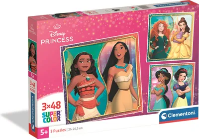 Produktbild von Clementoni 3 Puzzles - Disney Princess -  Teile