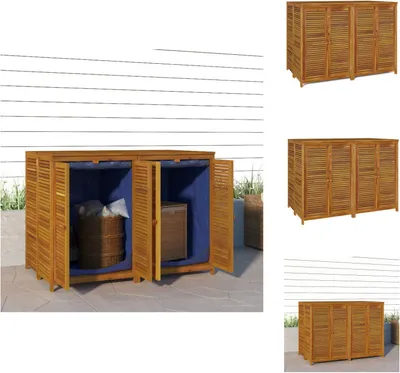 Produktbild von vidaXL Gartenbox 140x87x104 cm Massivholz Akazie - Gartenboxen