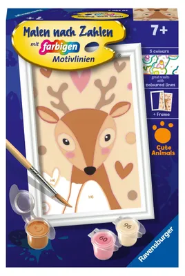 Produktbild von Ravensburger Malen nach Zahlen 20290 - Niedliches Reh - Kinder ab 7 Jahren