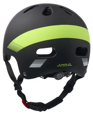 Produktbild von Cratoni Fahrradhelm C-Mate Jr. schwarz-lime matt, Gr. S/M (54-58cm)