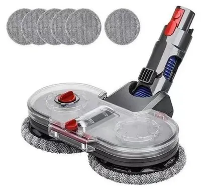Produktbild von Elektrischer Wischaufsatz für Dyson V15 V11 V10 V8 V7 Staubsauger, Dyson Wischaufsatz mit Abnehmbarer Wassertank und 6 Waschbarer Ersatzwischpads