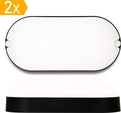 Produktbild von TolleTour LED Feuchtraumleuchte 15W Schutzklasse IP54 Badlampe Lamp 2 Stück