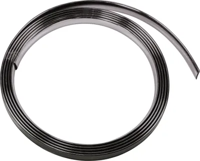 Zdjęcie produktu dla Lampa. Listwa klejąca chromowana, czarna, samoprzylepna, 25 metrów, szerokość 39 mm