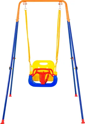 Produktbild von VEVOR Schaukel-Sets für den Garten, 3-in-1-Schaukel-Set für Kleinkinder mit 4 Sandsäcken, faltbarem Metallständer, einfach aufzubauen, Schaukel-Set für drinnen und draußen für Kinder von 3–6 Jahren, Jugendliche von 6–10 Jahren und Teenager ab 10 Jahren