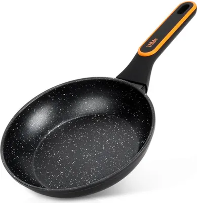 Produktbild von Vilde | Antihaft Bratpfanne - 20 cm - Granit Beschichtung - Schmorpfanne - Induktion/Gas - Schwarz - antihaftbeschichtet - TERRUNA