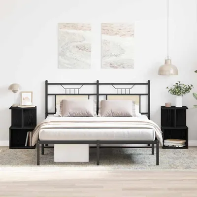 Immagine prodotto di Maison Exclusive - Comodini, 2 pezzi, effetto legno noce nero, 35 x 35 x 55 cm