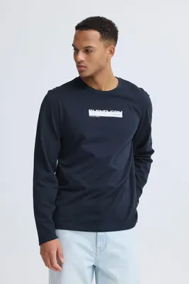 Produktbild von Blend BHKEMUEL Herren Longsleeve Langarmshirt Shirt 100% Baumwolle Regular Fit