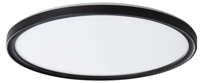 Obrázok produktu pre LED stropná lampa AZPO 18,5 W, 3000–4000–6000 K, 1700 lm, plastová, čierno-biela, rozmery: 2,9 × 29 × 29 cm, IP54, Miledo