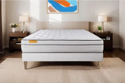Productafbeelding van Matras 180x200 cm, pocketvering en traagschuim - Memo Luxe