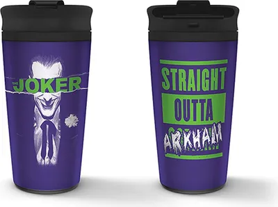 Immagine prodotto di Mug Joker - Straight outta Gotham 450 ml, in acciaio inox da viaggio