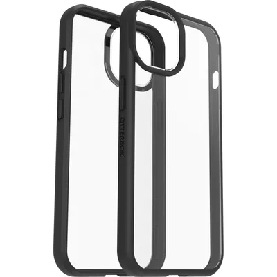Produktbild von OtterBox React Hülle für Apple iPhone 14 Smartphone - Transparent/Schwarz - Sturzsicher, Anitbakteriell, Abriebfest - Synthetischer Gummi, Polycarbonat
