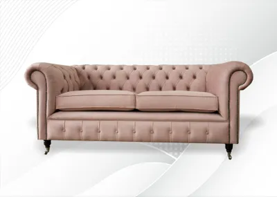 Produktbild von Design Polster Sitz Couch 3 Sitzer Sofa Chesterfield Sofas Couchen Textil Stoff