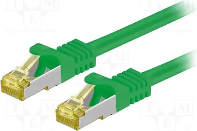 Produktbild von 1x 1m grün 2 91586 RJ45-Kabel 6a Cu
