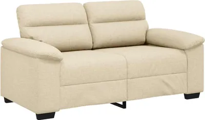 Produktbild von vidaXL 2-Sitzer-Sofa Creme 160x81x84 cm Stoff