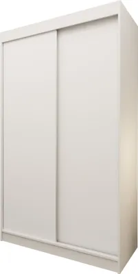 Produktbild von Masseno Schiebetürenschrank SOFIA 120 cm Kleiderschrank Schlafzimmer Schrank 2-türig Weiß