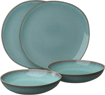 Zdjęcie produktu dla villeroy & Boch Lave glacé zestaw obiadowy 4 szt.