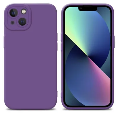 A purple phone case is shown next to a smartphone.