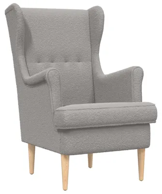 Produktbild von vidaXL Sessel Hellgrau Bouclé
