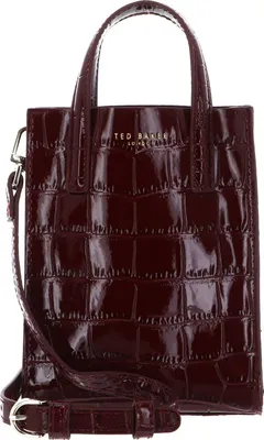 Immagine prodotto di Ted Baker borsa a tracolla Wenissa Croc Effect Mini Icon Bag Wine bordeaux