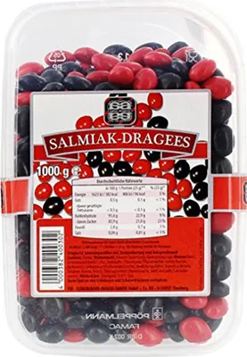 Produktbild von Salmiakdragees dragierte Salmiakpastillen mit Zuckerüberzug 1000g