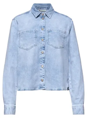Produktbild von Street One Langarm Hemdbluse in Denim-Optik