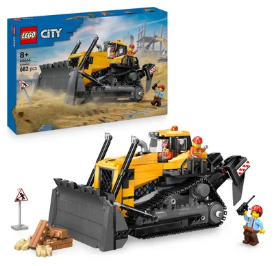 Produktbild von Bausatz für einen Geländebagger mit Minifiguren