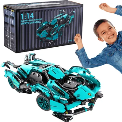 Produktbild von Sportwagenmodell Revuelto LAMBO – Konstruktionsspielzeug Baukasten für Kinder & Erwachsene, kompatibel mit Bausteinen