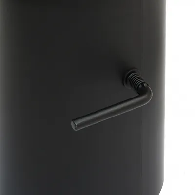 Produktbild von Raik Basic Längenelement 150mmx250mm schwarz mit Zugregulierung für Rauchrohr / Ofenrohr