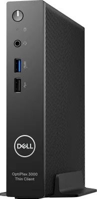 Productafbeelding van Dell OptiPlex 3000 Thin Client - Thin Client - DTS - 1 x Celeron N5105 / 2 GHz - 8 GB RAM - Flash - eMMC 64 GB - UHD Graphics - 1GbE - Dell ThinOS 10 - Monitor: niet inbegrepen - Zwart - BTS - met 3 jaar Dell ProSupport