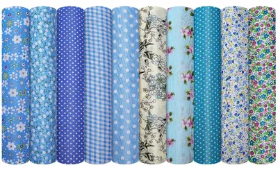 Obrázok produktu pre Sada 10 bavlnených látok na quiltovanie a DIY projekty