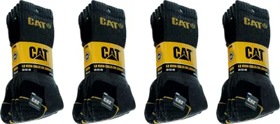 Produktbild von 12 Paar CAT Caterpillar Original Work Arbeitssocken - Farbe: grau/weiß/schwarz - Größe: 41-45