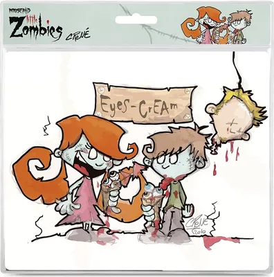 Produktbild von Mousepad Little Zombies Eyes Creme
